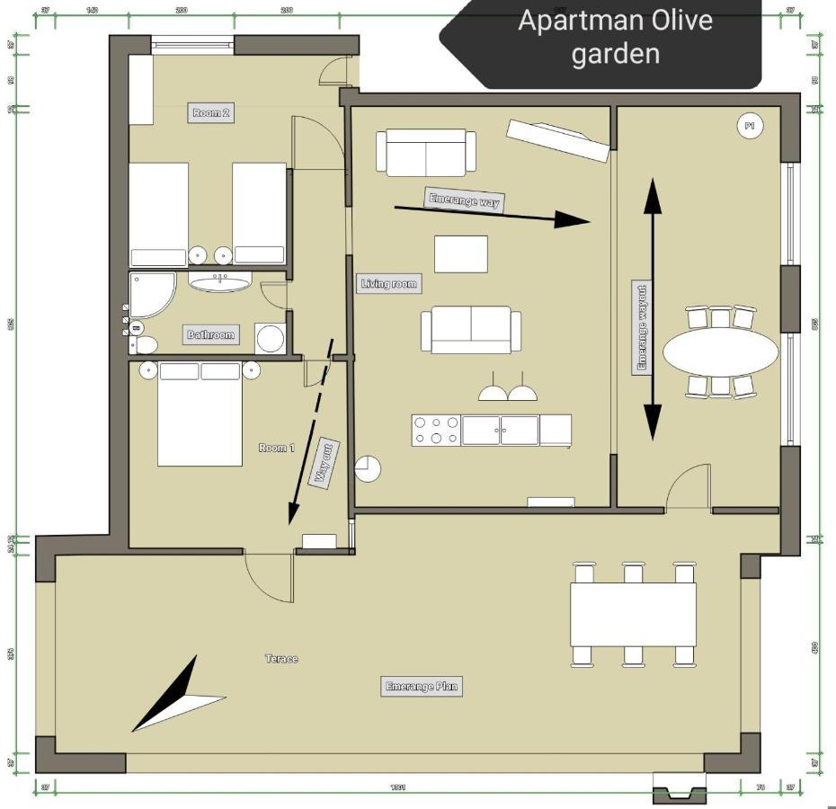 Apartment Olive Garden 보드냔 외부 사진